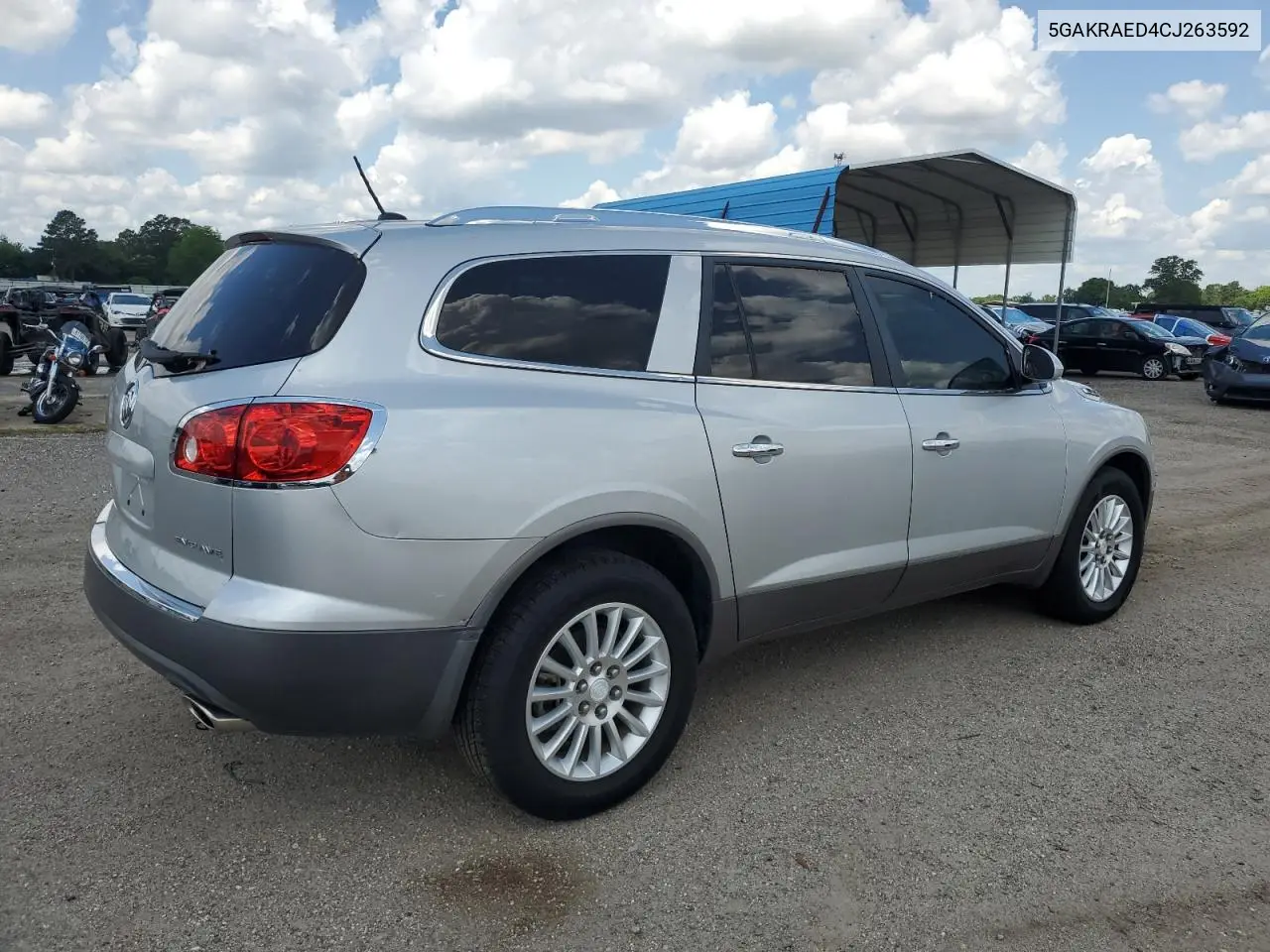 2012 Buick Enclave VIN: 5GAKRAED4CJ263592 Lot: 55932935