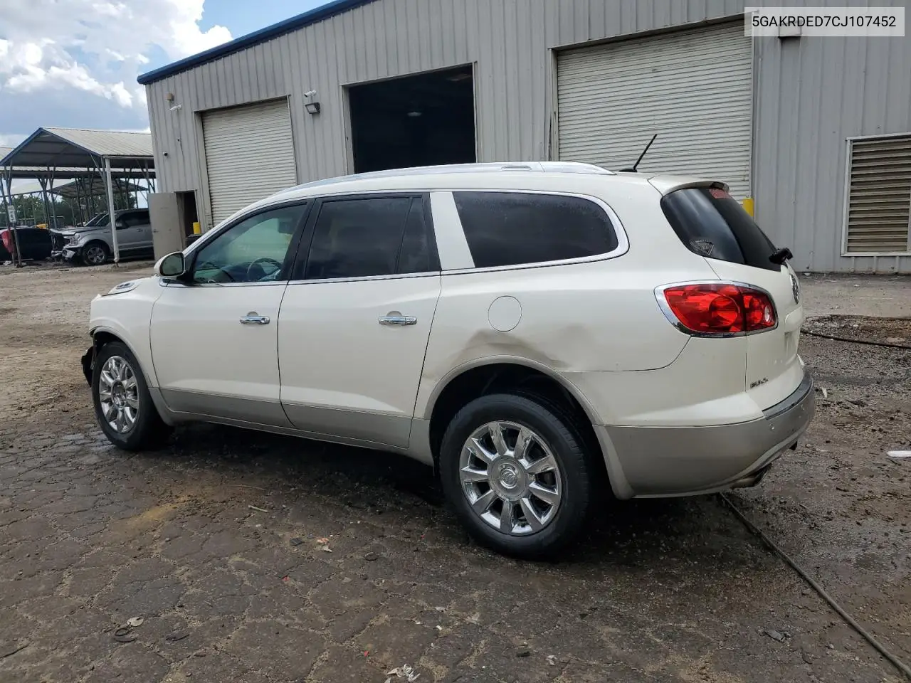 2012 Buick Enclave VIN: 5GAKRDED7CJ107452 Lot: 56642895