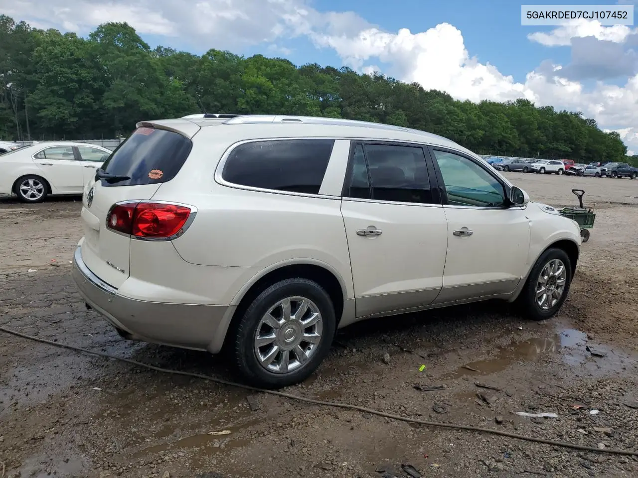 2012 Buick Enclave VIN: 5GAKRDED7CJ107452 Lot: 56642895