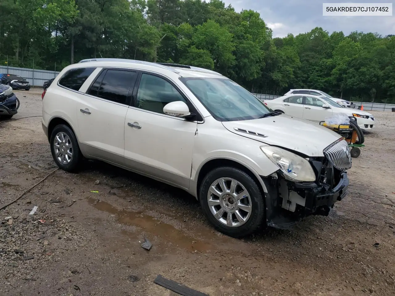 2012 Buick Enclave VIN: 5GAKRDED7CJ107452 Lot: 56642895