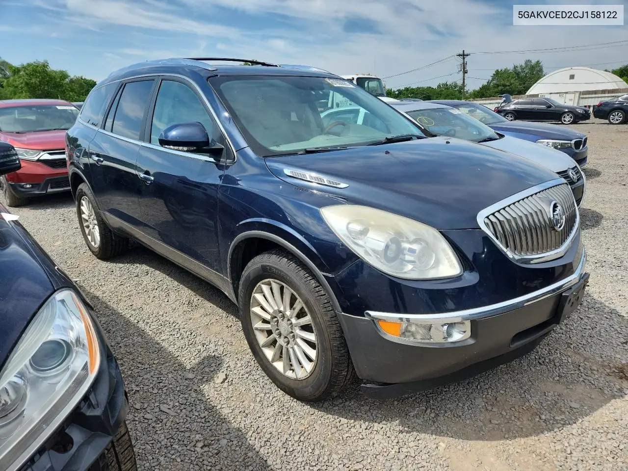 2012 Buick Enclave VIN: 5GAKVCED2CJ158122 Lot: 61900685