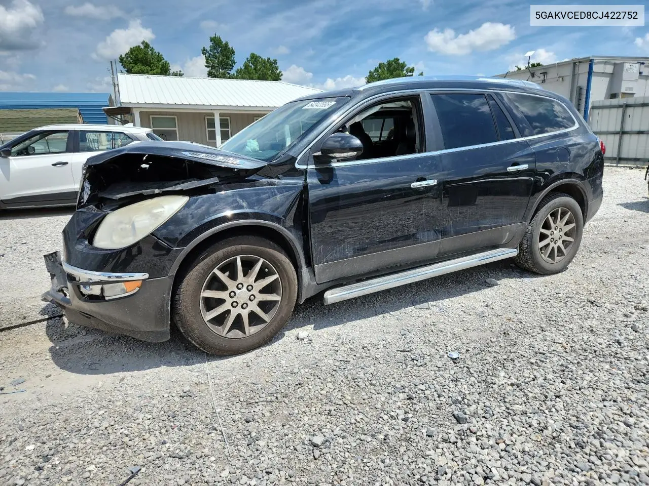 2012 Buick Enclave VIN: 5GAKVCED8CJ422752 Lot: 64242595