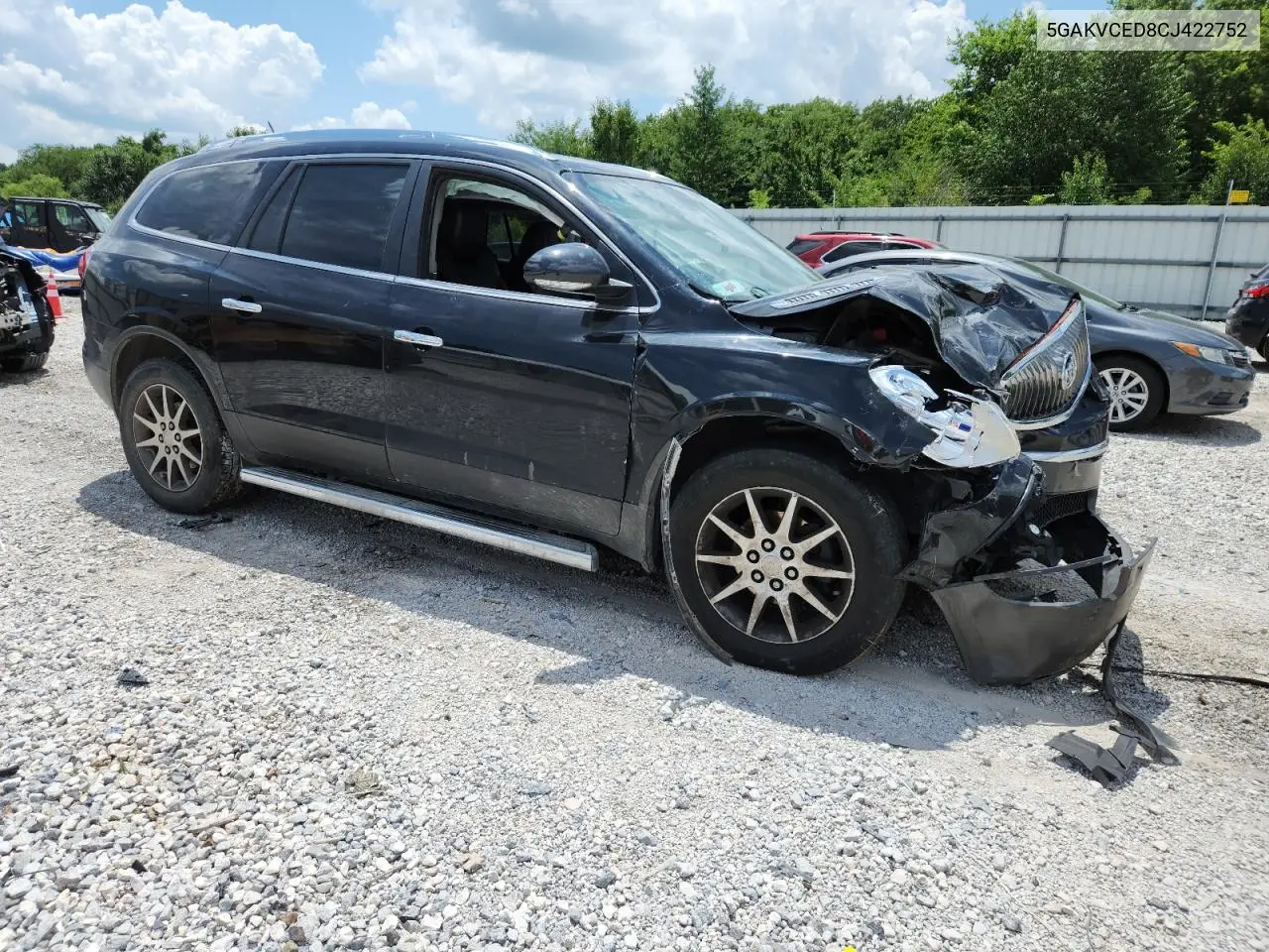 2012 Buick Enclave VIN: 5GAKVCED8CJ422752 Lot: 64242595