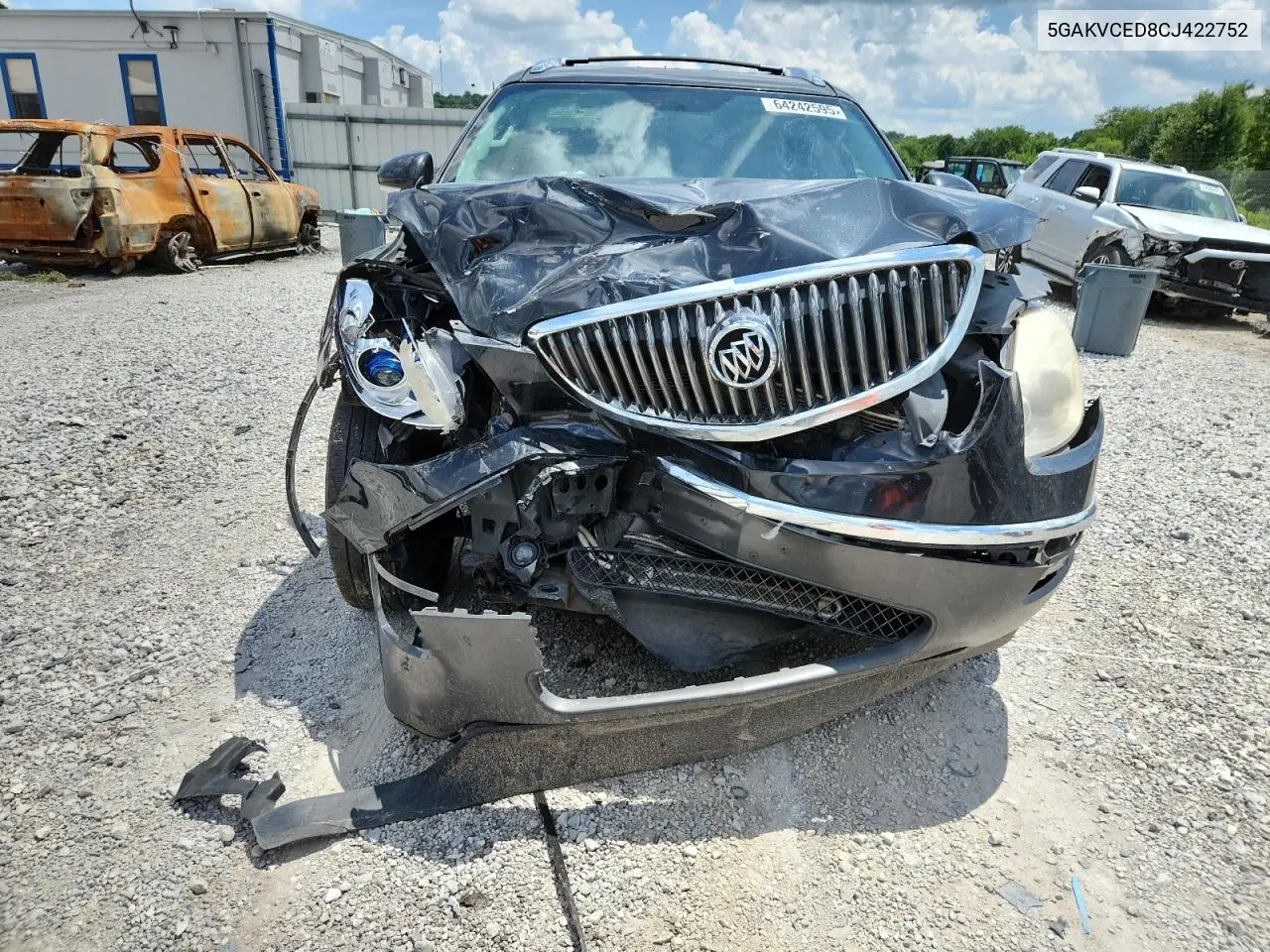 2012 Buick Enclave VIN: 5GAKVCED8CJ422752 Lot: 64242595
