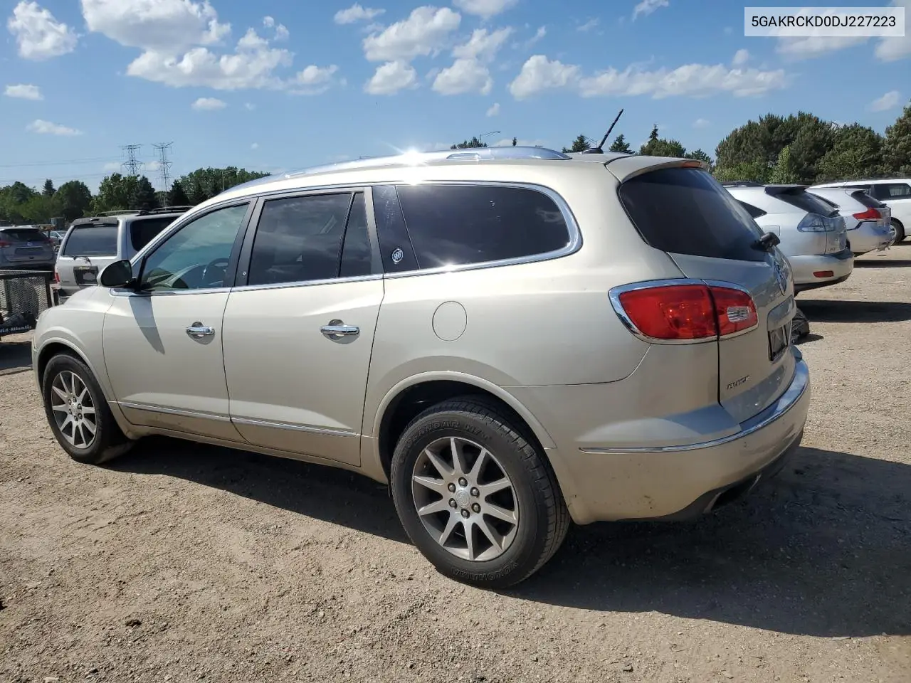 2013 Buick Enclave VIN: 5GAKRCKD0DJ227223 Lot: 61769955