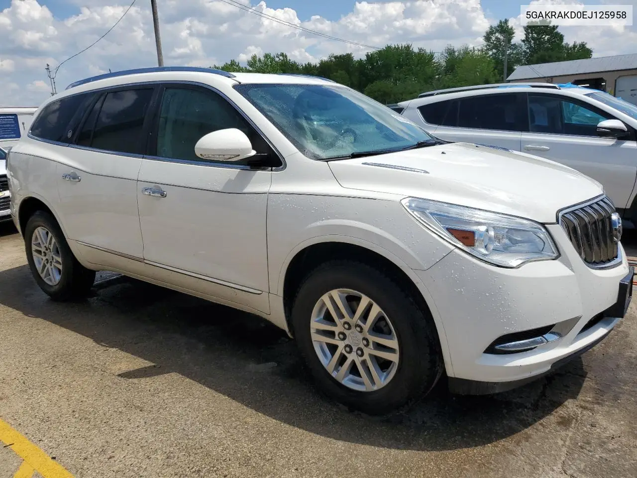 2014 Buick Enclave VIN: 5GAKRAKD0EJ125958 Lot: 56744905