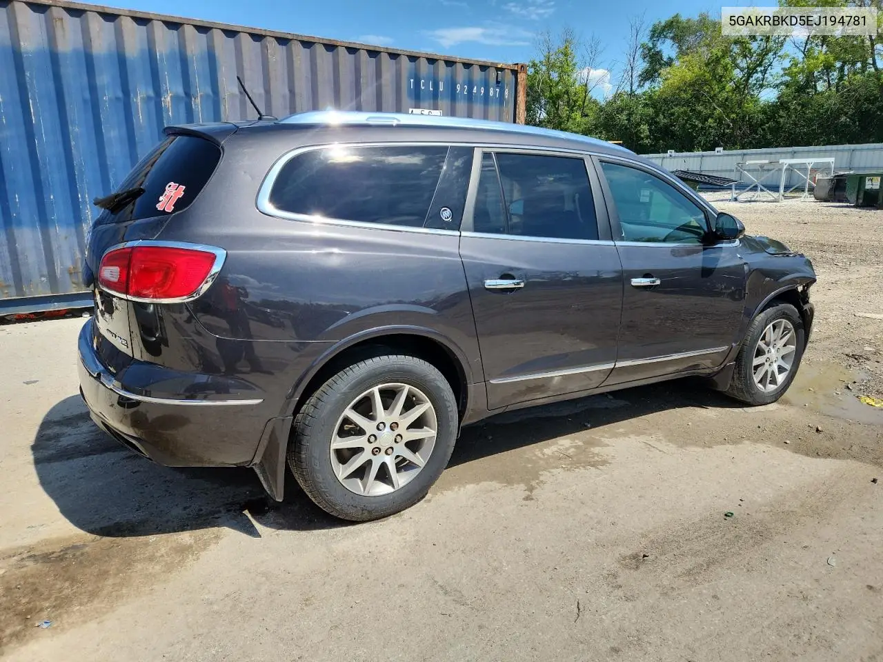 2014 Buick Enclave VIN: 5GAKRBKD5EJ194781 Lot: 60112985