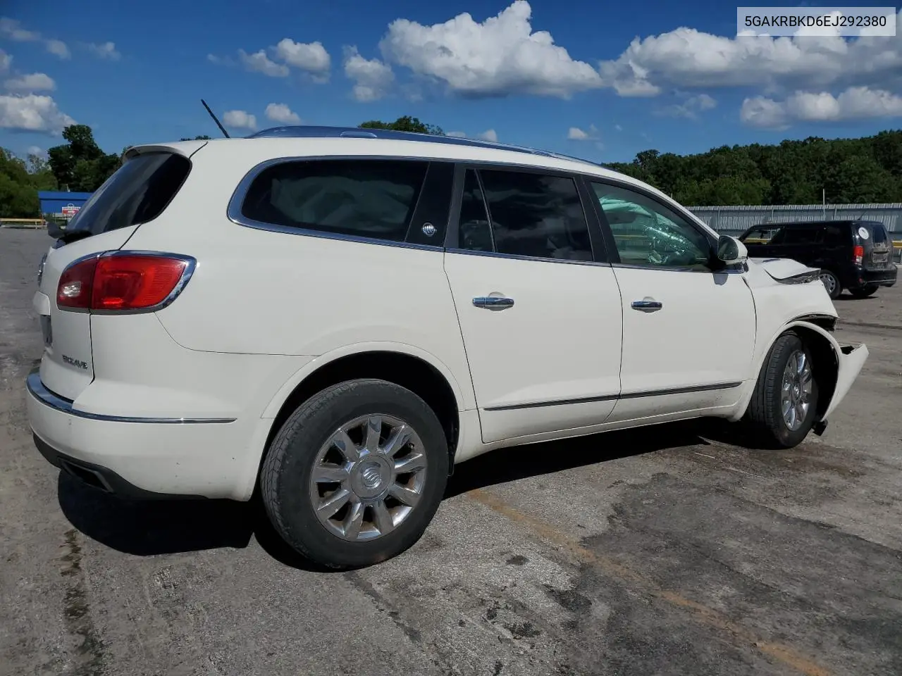 2014 Buick Enclave VIN: 5GAKRBKD6EJ292380 Lot: 62635405
