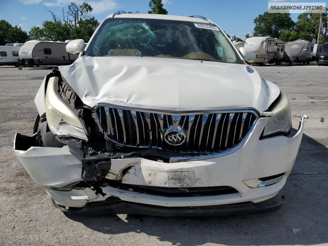 2014 Buick Enclave VIN: 5GAKRBKD6EJ292380 Lot: 62635405