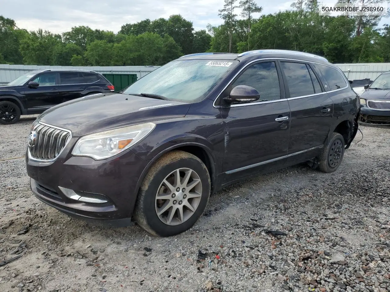 2015 Buick Enclave VIN: 5GAKRBKD8FJ298960 Lot: 55065215