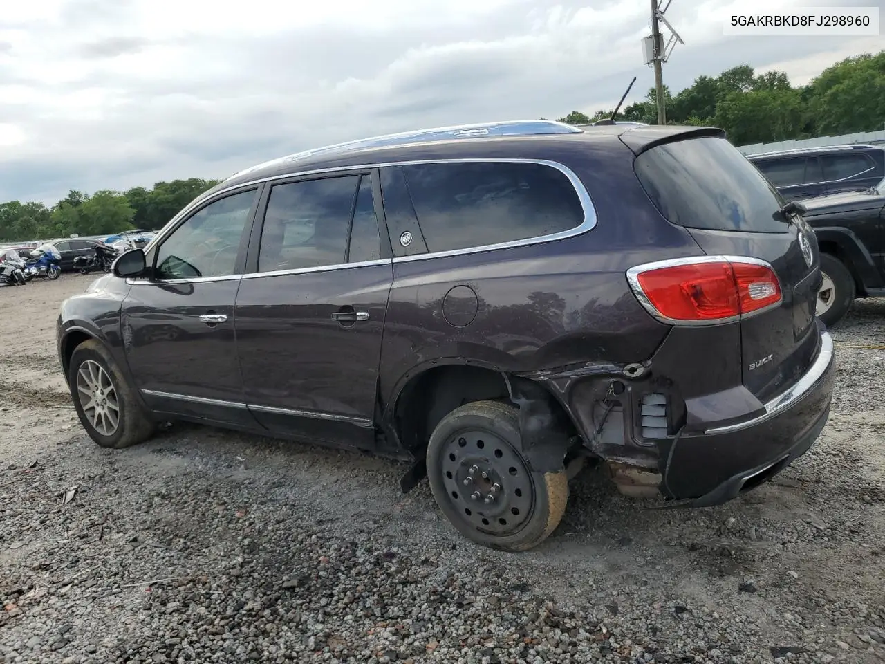 2015 Buick Enclave VIN: 5GAKRBKD8FJ298960 Lot: 55065215