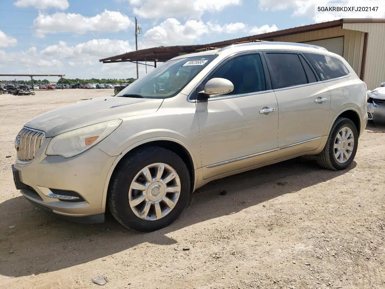2015 Buick Enclave VIN: 5GAKRBKDXFJ202147 Lot: 58628685