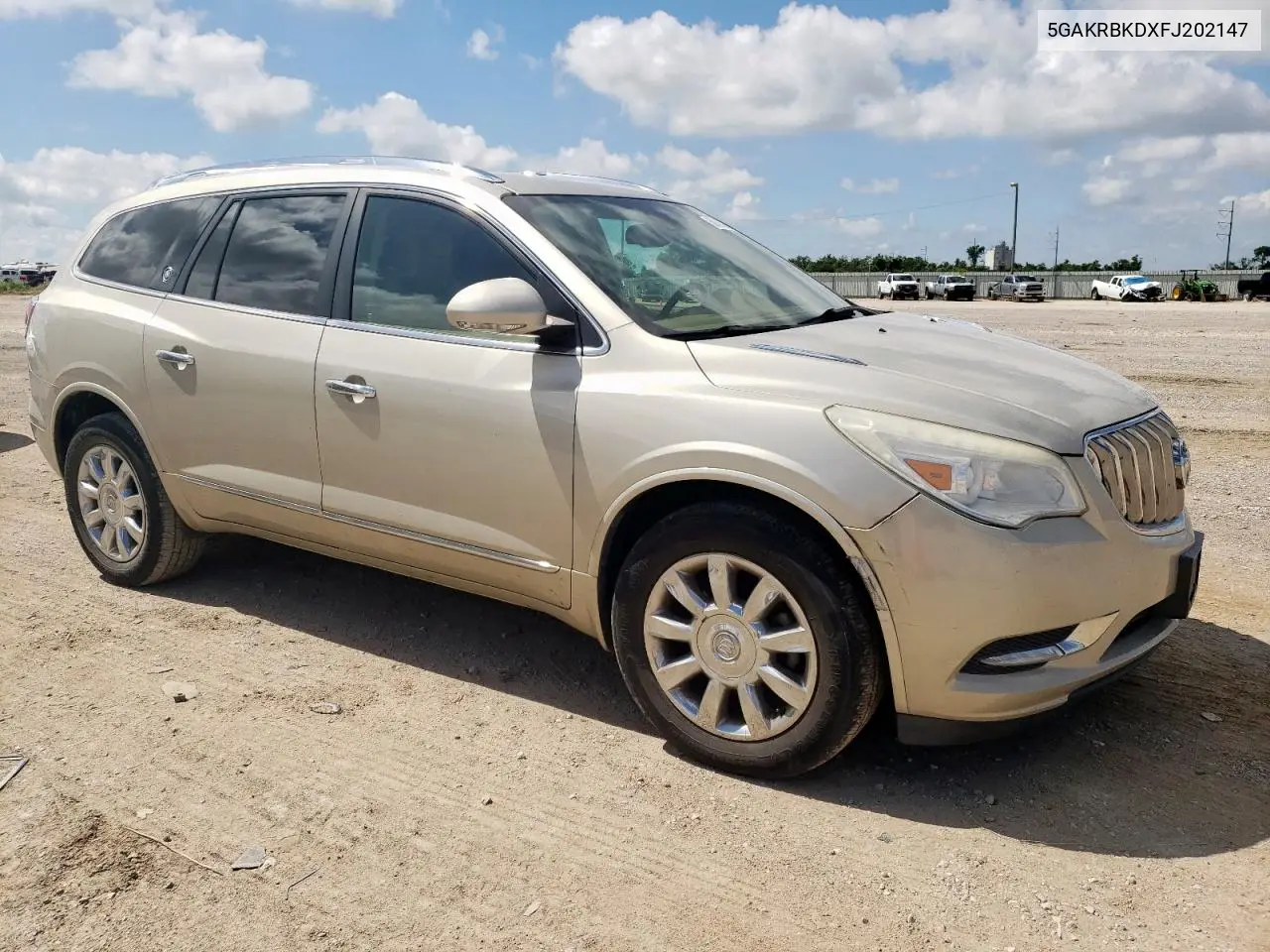 2015 Buick Enclave VIN: 5GAKRBKDXFJ202147 Lot: 58628685