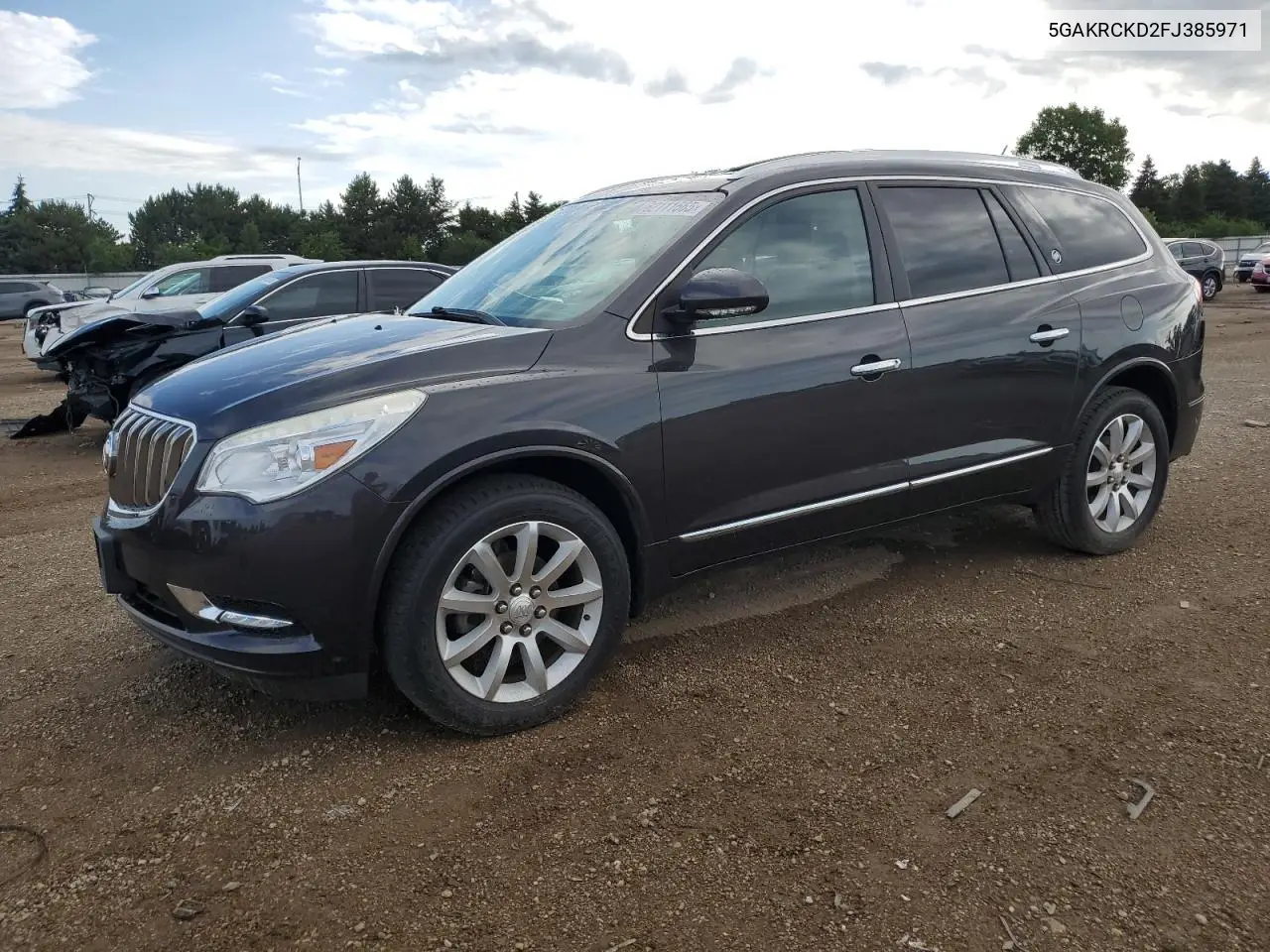 2015 Buick Enclave VIN: 5GAKRCKD2FJ385971 Lot: 62111565