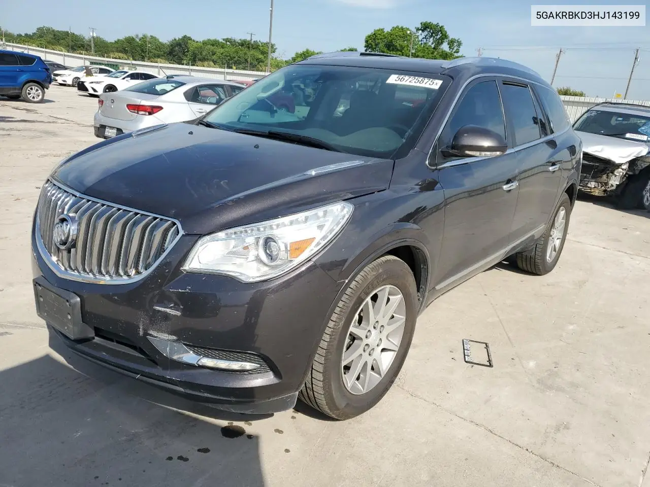 2017 Buick Enclave VIN: 5GAKRBKD3HJ143199 Lot: 56725875