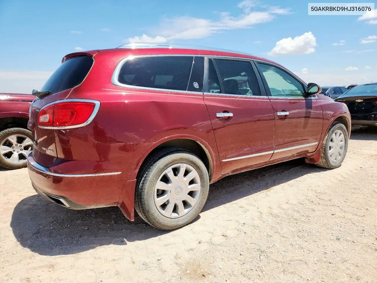 2017 Buick Enclave VIN: 5GAKRBKD9HJ316076 Lot: 62525965