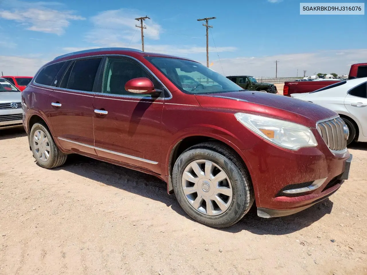 2017 Buick Enclave VIN: 5GAKRBKD9HJ316076 Lot: 62525965