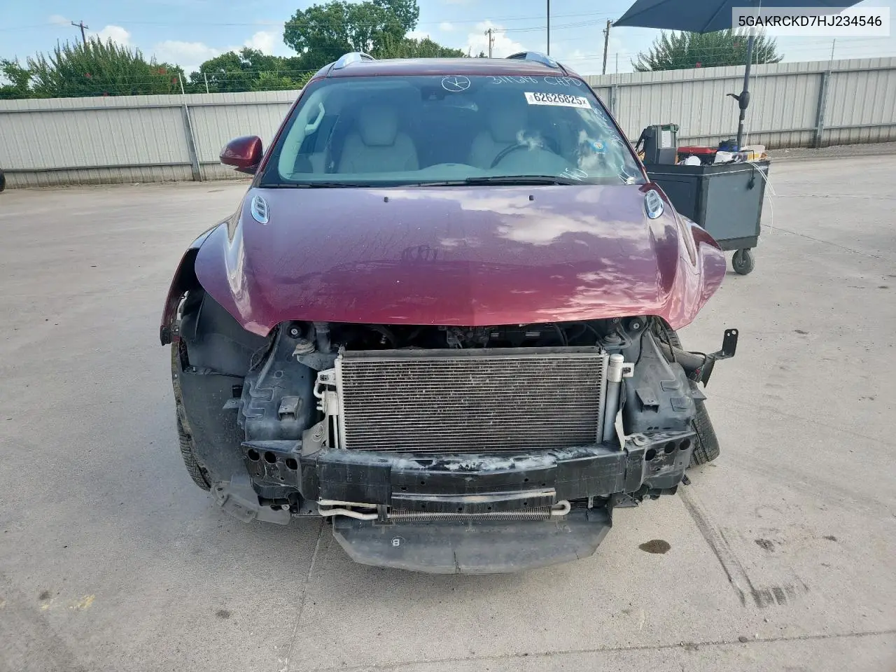 2017 Buick Enclave VIN: 5GAKRCKD7HJ234546 Lot: 62626825