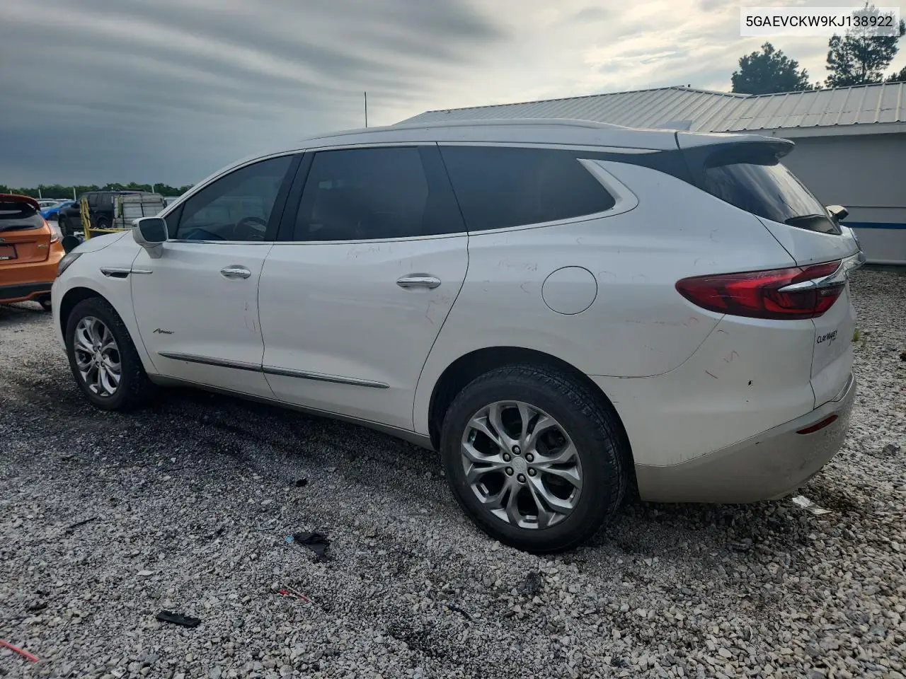 2019 Buick Enclave Avenir VIN: 5GAEVCKW9KJ138922 Lot: 62456905