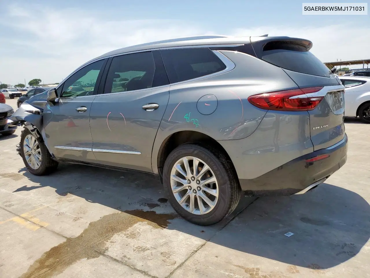 2021 Buick Enclave Essence VIN: 5GAERBKW5MJ171031 Lot: 56537775