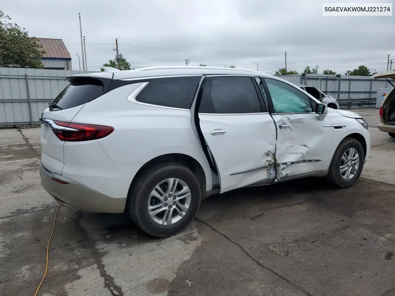 2021 Buick Enclave Essence VIN: 5GAEVAKW0MJ221274 Lot: 56758705