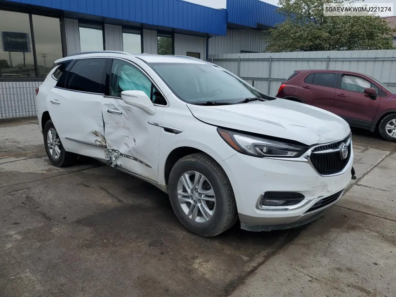 2021 Buick Enclave Essence VIN: 5GAEVAKW0MJ221274 Lot: 56758705