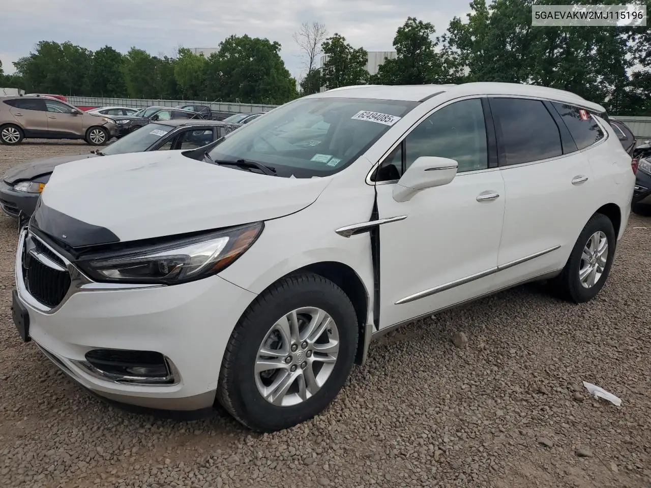 2021 Buick Enclave Essence VIN: 5GAEVAKW2MJ115196 Lot: 62494085