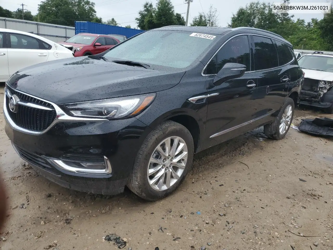 2021 Buick Enclave Essence VIN: 5GAERBKW3MJ261021 Lot: 62674545