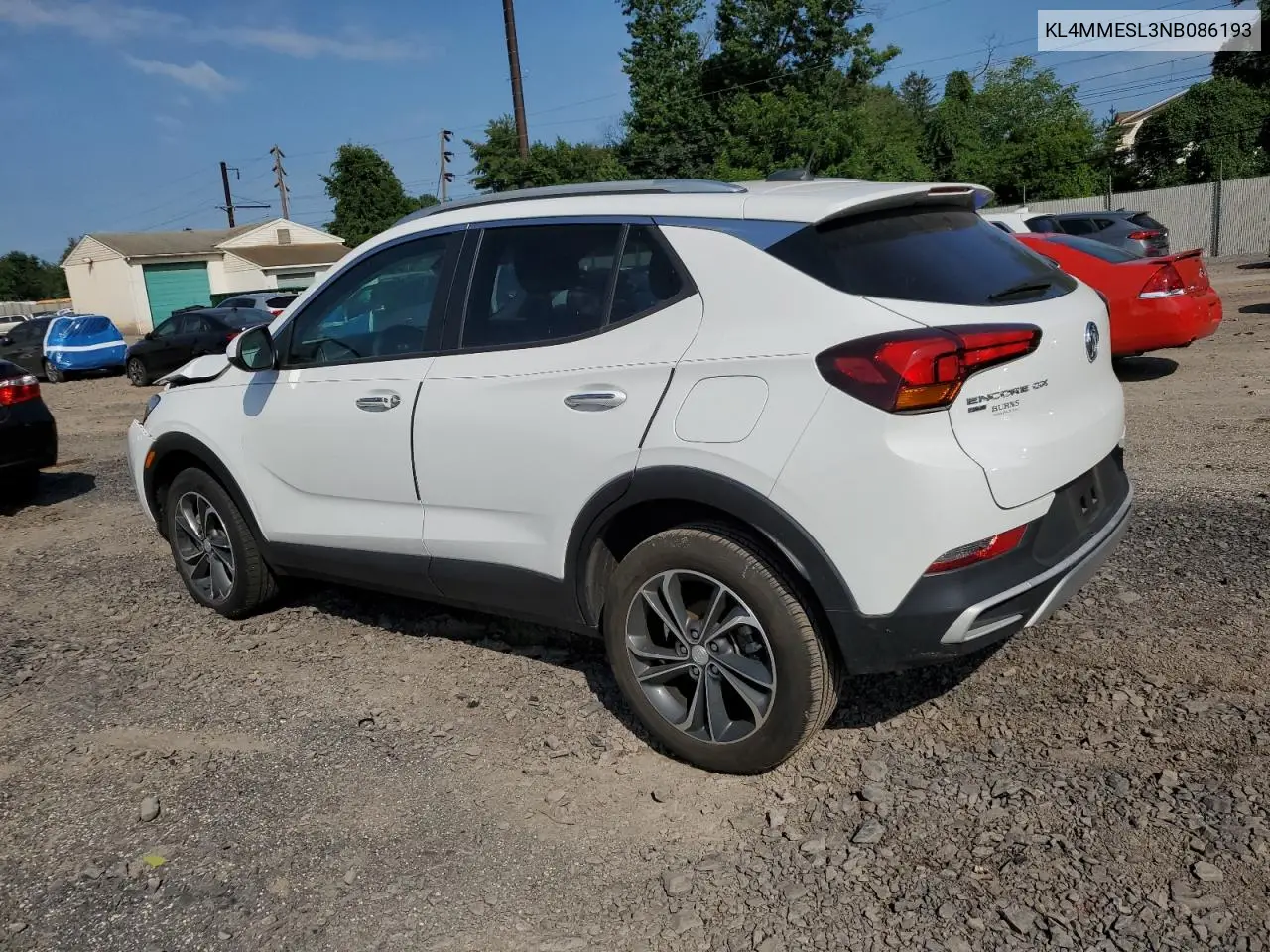 2022 Buick Encore Gx Select VIN: KL4MMESL3NB086193 Lot: 65888745