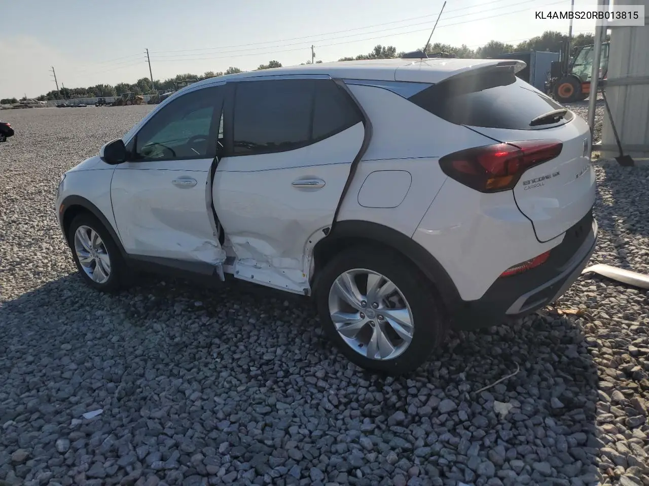 2024 Buick Encore Gx Preferred VIN: KL4AMBS20RB013815 Lot: 63934345