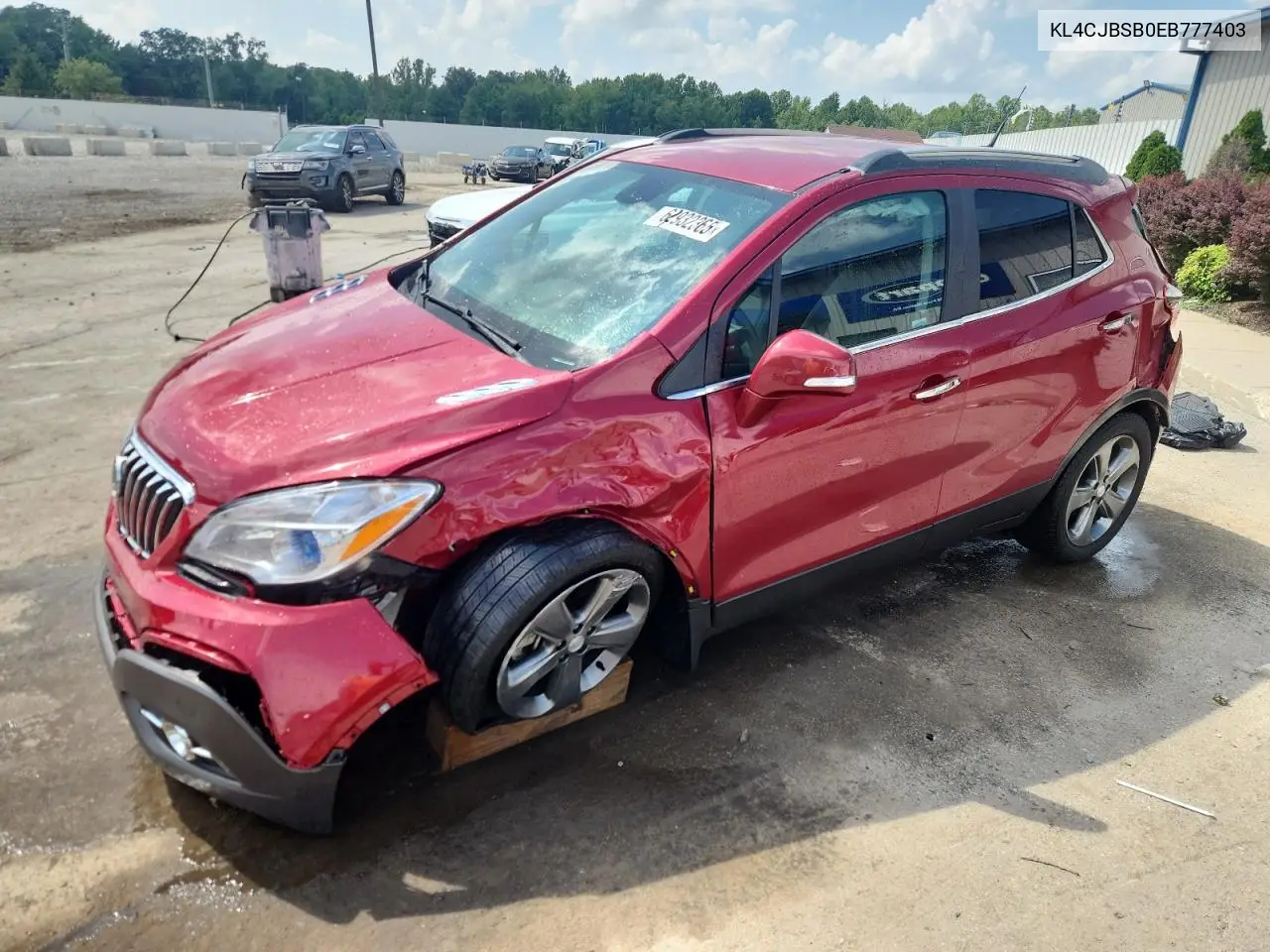 2014 Buick Encore Convenience VIN: KL4CJBSB0EB777403 Lot: 62932365