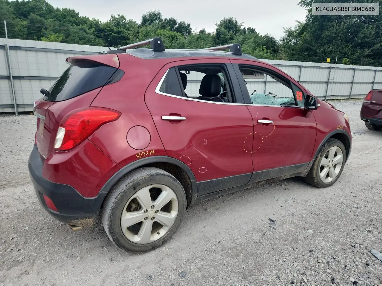 2015 Buick Encore VIN: KL4CJASB8FB040686 Lot: 62655045