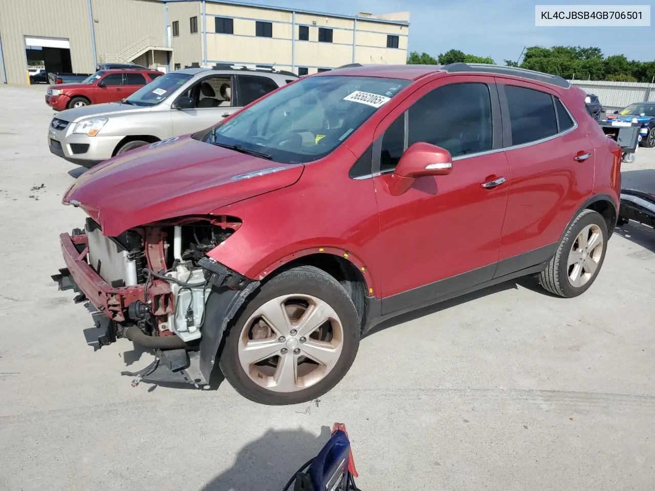 2016 Buick Encore Convenience VIN: KL4CJBSB4GB706501 Lot: 56562065