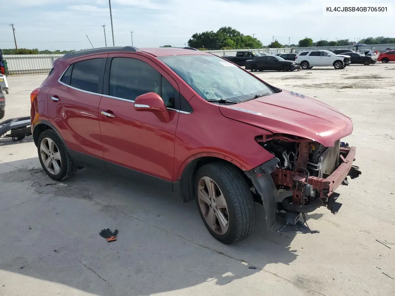 2016 Buick Encore Convenience VIN: KL4CJBSB4GB706501 Lot: 56562065