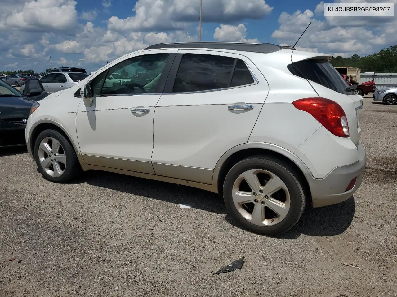 2016 Buick Encore Convenience VIN: KL4CJBSB2GB698267 Lot: 61801255