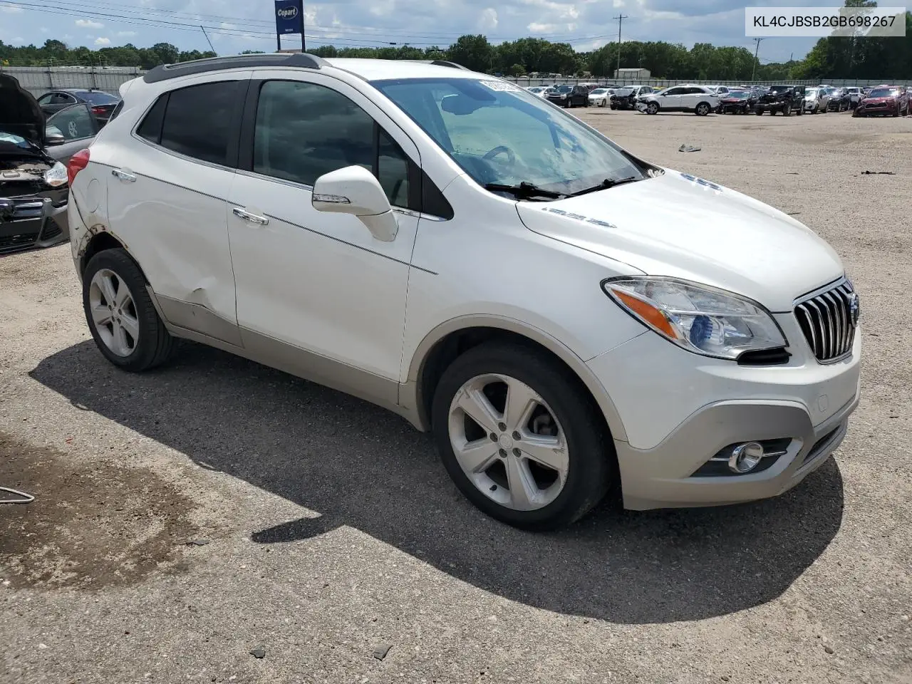 2016 Buick Encore Convenience VIN: KL4CJBSB2GB698267 Lot: 61801255
