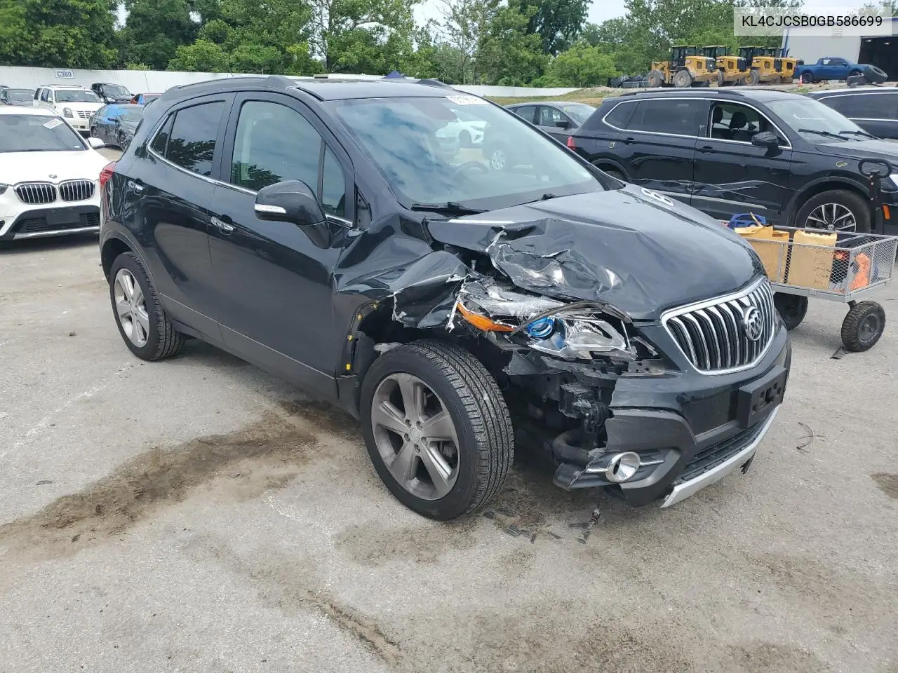 2016 Buick Encore VIN: KL4CJCSB0GB586699 Lot: 63198145