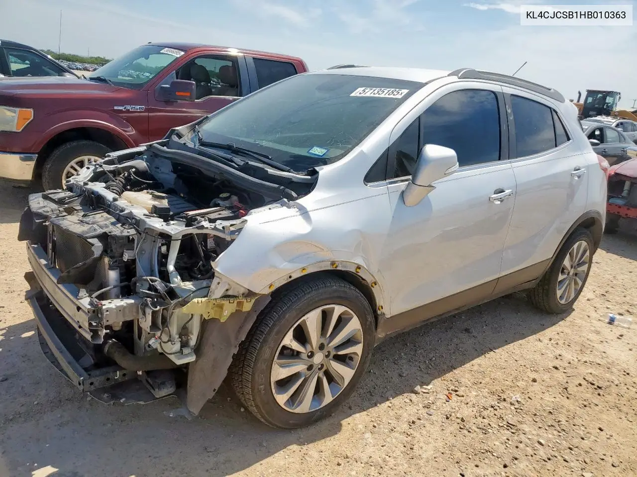 2017 Buick Encore Essence VIN: KL4CJCSB1HB010363 Lot: 57135185