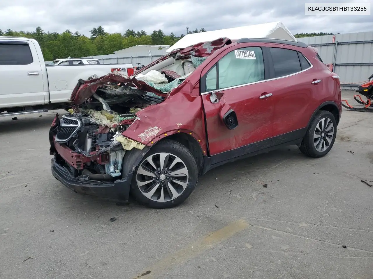 2017 Buick Encore Essence VIN: KL4CJCSB1HB133256 Lot: 57720745