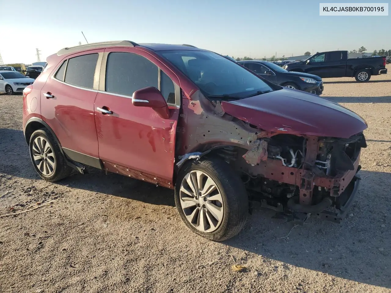 2019 Buick Encore Preferred VIN: KL4CJASB0KB700195 Lot: 50975935