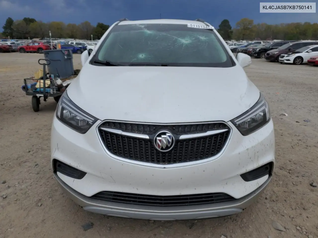 2019 Buick Encore Preferred VIN: KL4CJASB7KB750141 Lot: 51151345
