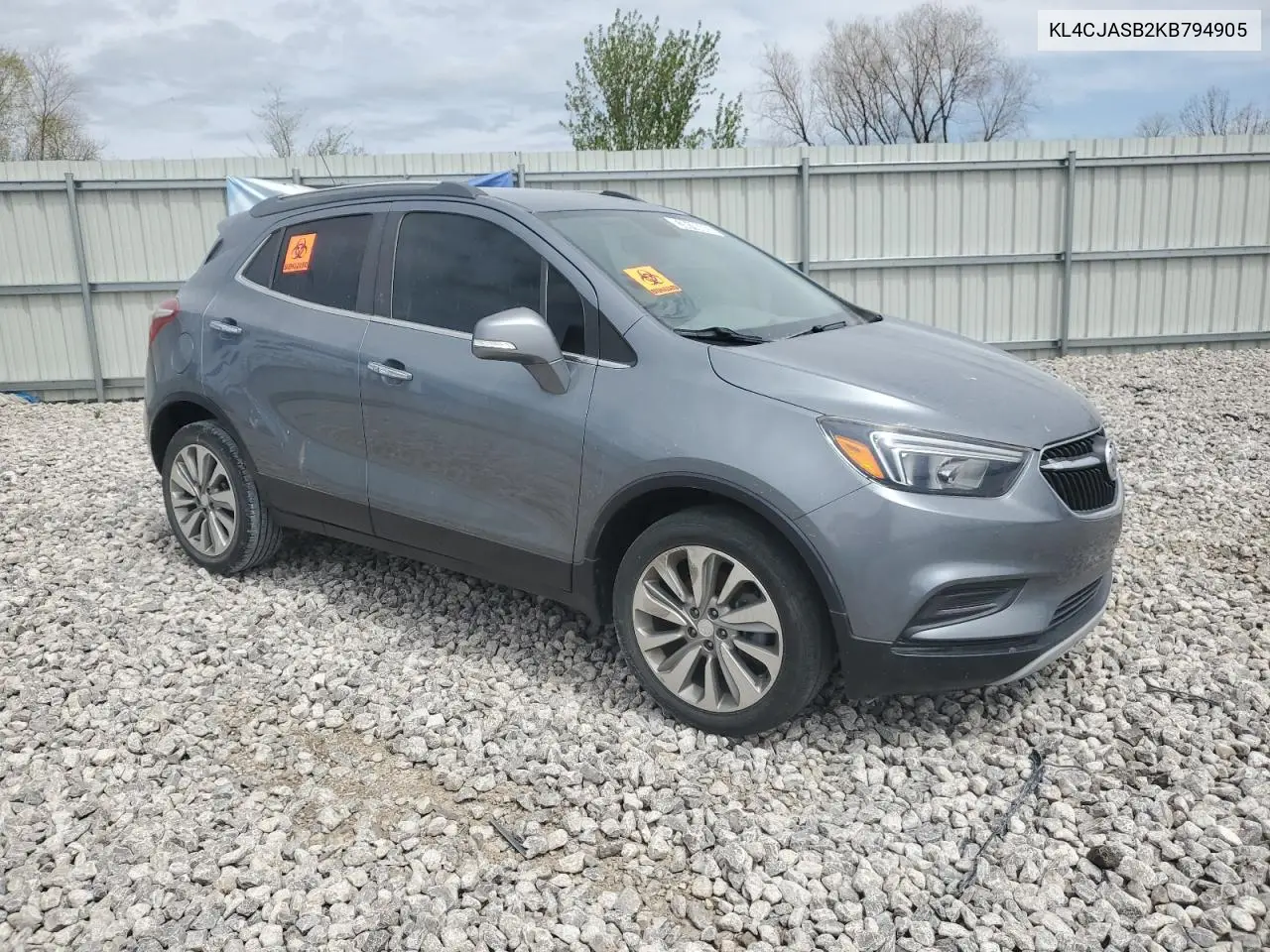 2019 Buick Encore Preferred VIN: KL4CJASB2KB794905 Lot: 53810685