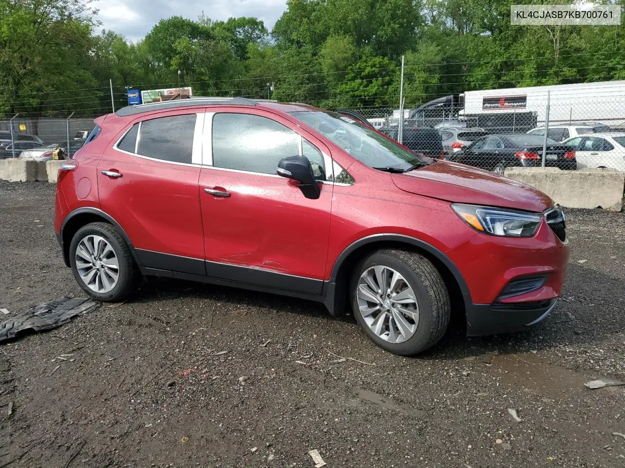 2019 Buick Encore Preferred VIN: KL4CJASB7KB700761 Lot: 55920765