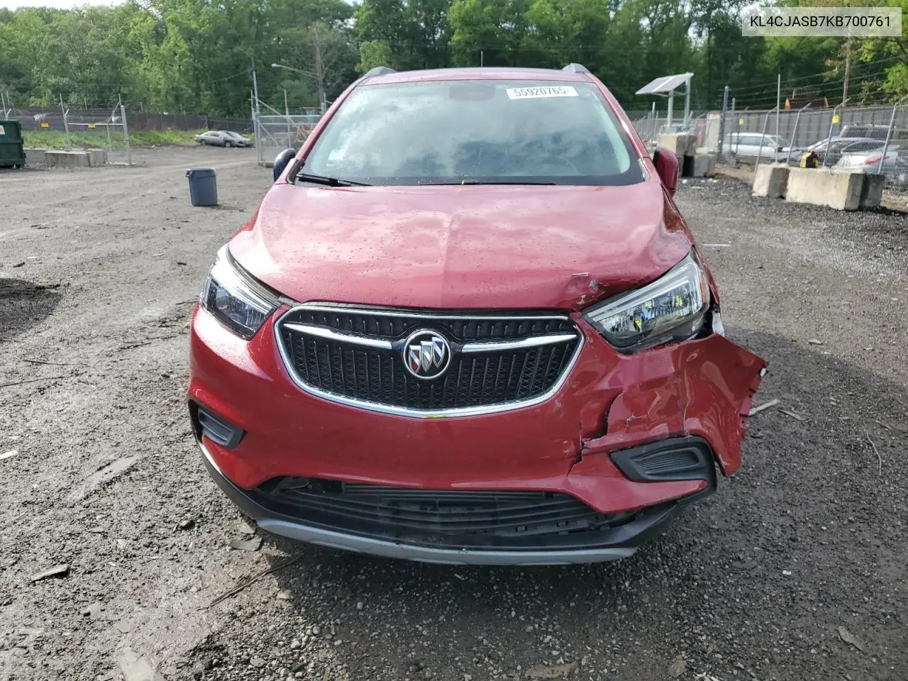 2019 Buick Encore Preferred VIN: KL4CJASB7KB700761 Lot: 55920765