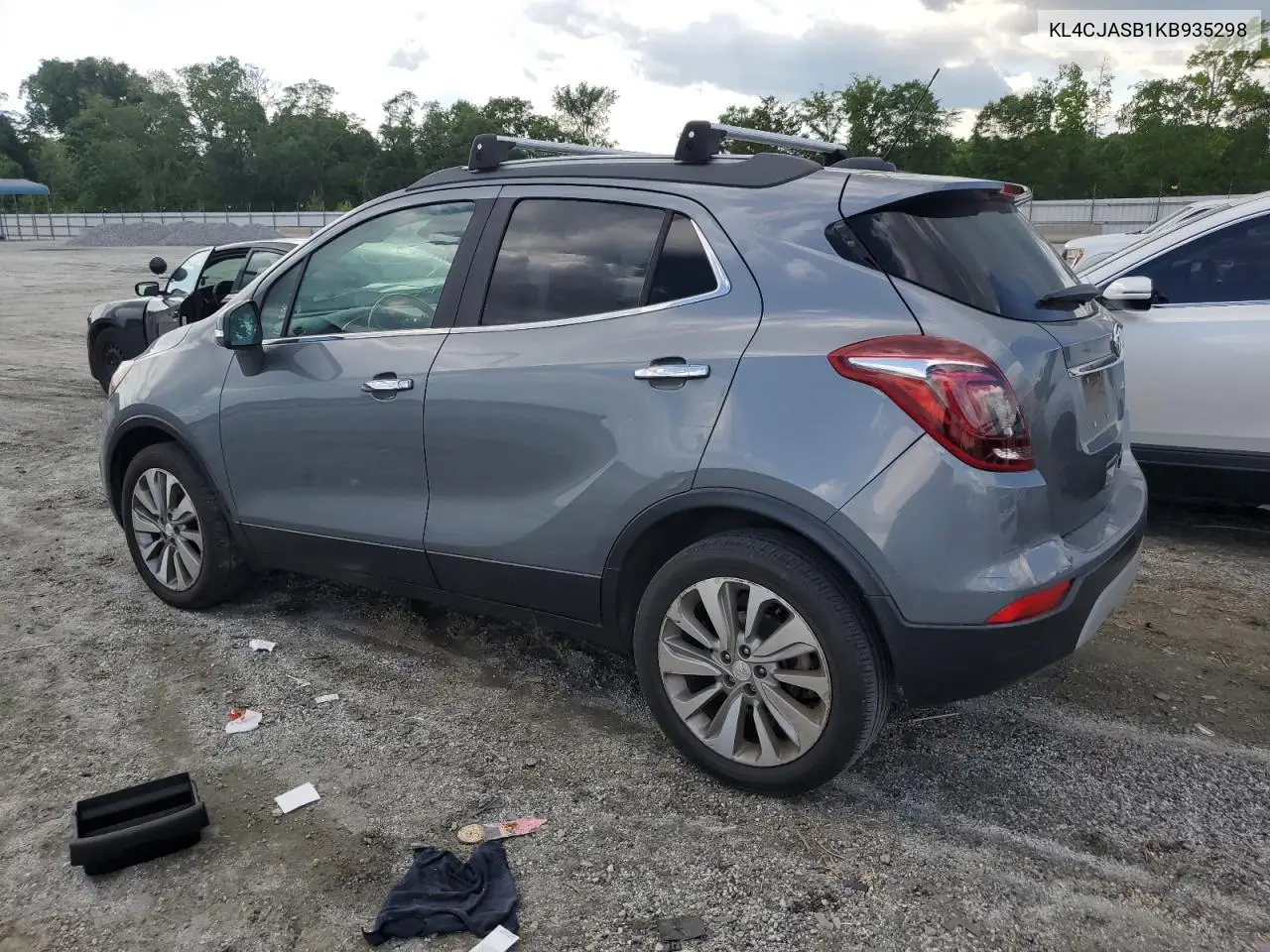 2019 Buick Encore Preferred VIN: KL4CJASB1KB935298 Lot: 56640315