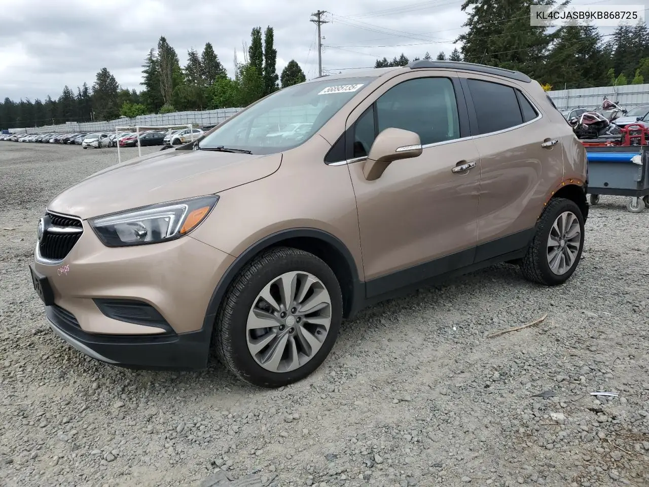 2019 Buick Encore Preferred VIN: KL4CJASB9KB868725 Lot: 56895135