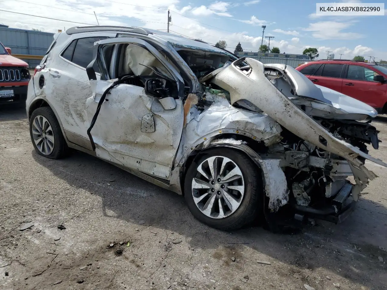 2019 Buick Encore Preferred VIN: KL4CJASB7KB822990 Lot: 57075895