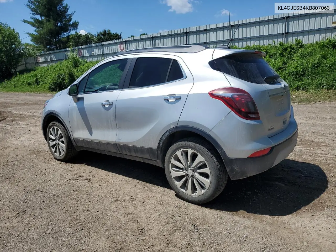 2019 Buick Encore Preferred VIN: KL4CJESB4KB807063 Lot: 61300015