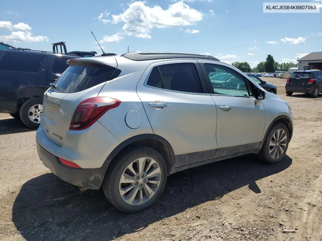 2019 Buick Encore Preferred VIN: KL4CJESB4KB807063 Lot: 61300015