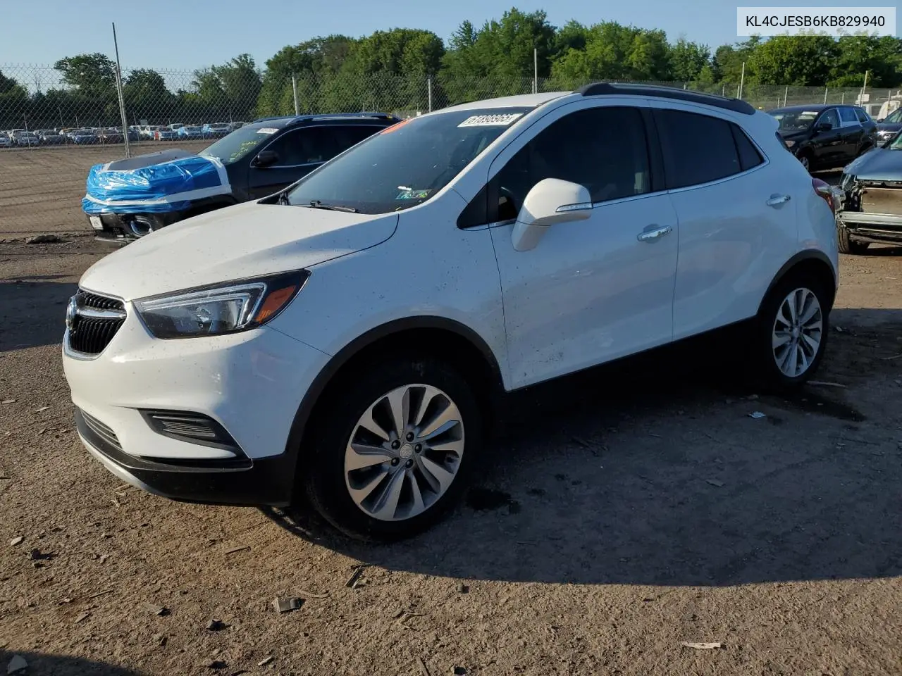 2019 Buick Encore Preferred VIN: KL4CJESB6KB829940 Lot: 61898965